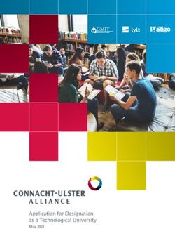 Application for Designation as a Technological University - May 2021 - Connacht-Ulster Alliance