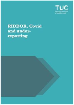 RIDDOR, Covid and under-reporting - Trades Union Congress