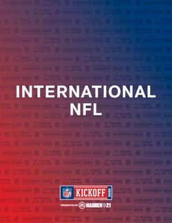INTERNATIONAL NFL - NFL Communications