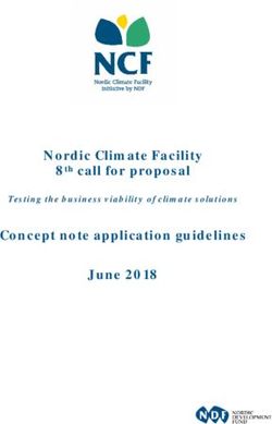 Nordic Climate Facility Concept note application guidelines June 2018 - 8th call for proposal - Nordic Development Fund