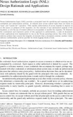 Nexus Authorization Logic (NAL): Design Rationale and Applications