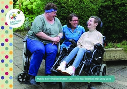 Making Every Moment Matter: Our Three-Year Strategic Plan 2020-2023 - John Taylor Hospice