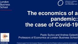 The economics of a pandemic: the case of Covid-19 - Paolo Surico and Andrea Galeotti Professors of Economics at London Business School