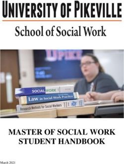 MASTER OF SOCIAL WORK STUDENT HANDBOOK - UPIKE