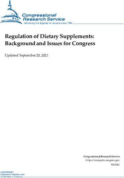 Regulation of Dietary Supplements: Background and Issues for Congress - Updated September 20, 2021