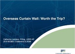 Overseas Curtain Wall: Worth the Trip? - Catherine Lemieux, P.Eng., LEED AP 2010 BCBEC Conference & AGM