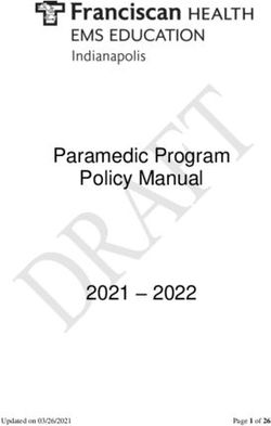 Paramedic Program Policy Manual 2021 2022 - Franciscan ...