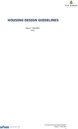 HOUSING DESIGN GUIDELINES - V1.0 Stage 3 - May 2021 - The Banks