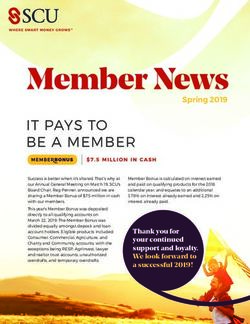 Member News Spring 2019 - Steinbach Credit Union