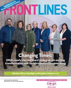 FRONTLINES - Changing Times: ONA's newly elected Board undergoes an exciting transformation and invites members to come along