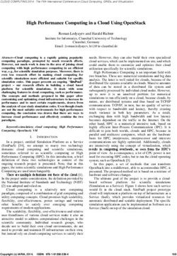 High Performance Computing in a Cloud Using OpenStack