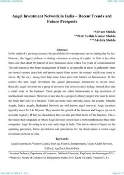 Angel Investment Network in India - Recent Trends and Future Prospects