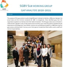SGBV SUB WORKING GROUP GAP ANALYSIS 2020-2021 - data.unhcr ...