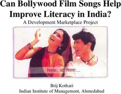 Can Bollywood Film Songs Help Improve Literacy in India? - A Development Marketplace Project