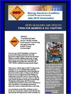 NEWS HEADLINES AND UPDATES FROM OUR MEMBERS & ESC CHAPTERS