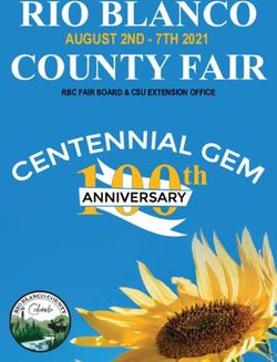 RIO BLANCO COUNTY FAIR - AUGUST 2ND - 7TH 2021 RBC FAIR BOARD & CSU EXTENSION OFFICE