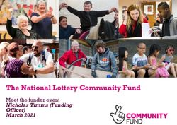 The National Lottery Community Fund - Meet the funder event Nicholas Timms (Funding Officer) March 2021