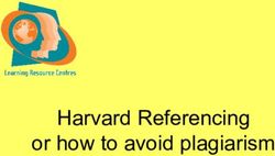 Harvard Referencing or how to avoid plagiarism