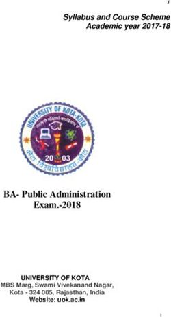BA- Public Administration Exam.-2018 - Syllabus and Course Scheme Academic year 2017-18 - University of Kota, Kota