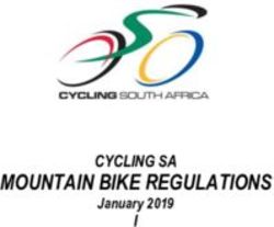 MOUNTAIN BIKE REGULATIONS - CYCLING SA I January 2019 - Squarespace