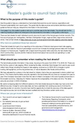 Reader's guide to council fact sheets - Essential Services ...