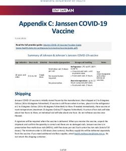 Appendix C: Janssen COVID-19 Vaccine - Minnesota ...
