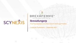 Ibrexafungerp First Representative of a Novel Oral/IV Antifungal Portfolio Corporate Presentation - September 2021 - cloudfront.net