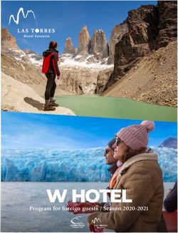 W HOTEL Program for foreign guests / Season 2020-2021 - Reserva Las Torres Patagonia