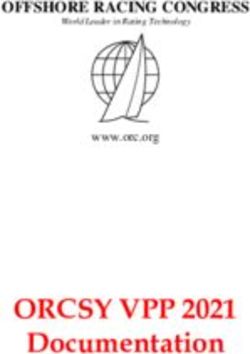 ORCSY VPP 2021 Documentation - OFFSHORE RACING CONGRESS - ORC.org