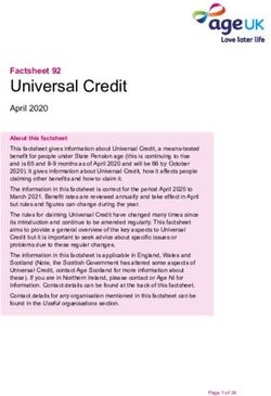 Universal Credit Factsheet 92 - Age UK