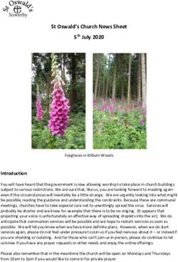 St Oswald's Church News Sheet 5th July 2020