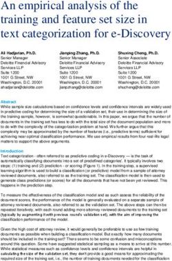 An empirical analysis of the training and feature set size in text categorization for e-Discovery