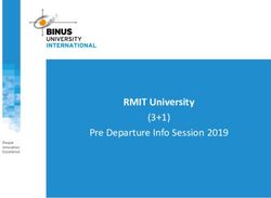 RMIT University (3+1) Pre Departure Info Session 2019