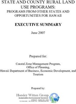 STATE AND COUNTY RURAL LAND USE PROGRAMS