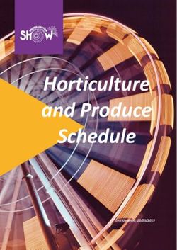 Horticulture and Produce Schedule - 146th Rockhampton Agricultural Show 12-14 June 2019 - Home Rockhampton Show