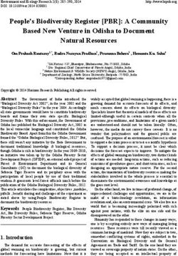 People's Biodiversity Register PBR : A Community Based New Venture in Odisha to Document Natural Resources