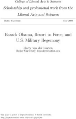 Barack Obama, Resort to Force, and U.S. Military Hegemony
