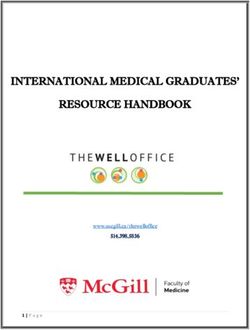 INTERNATIONAL MEDICAL GRADUATES' RESOURCE HANDBOOK - MCGILL UNIVERSITY