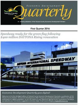 Quarterly - Volusia County Economic Development