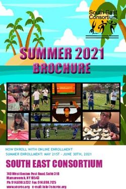 SOUTH EAST CONSORTIUM - NOW ENROLL WITH ONLINE ENROLLMENT SUMMER ENROLLMENT: MAY 21ST - JUNE 30TH, 2021