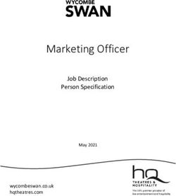 Marketing Officer Job Description Person Specification - May 2021 - Trafalgar Entertainment