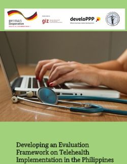 Developing an Evaluation Framework on Telehealth Implementation in the Philippines - MEFIN