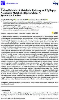 Animal Models of Metabolic Epilepsy and Epilepsy Associated Metabolic Dysfunction: A Systematic Review - MDPI