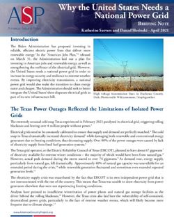 Why the United States Needs a National Power Grid