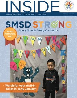 INSIDE - Watch for your mail-in ballot in early January! - BOND PROPOSAL 2021