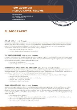 FILMOGRAPHY - Tom Zubrycki