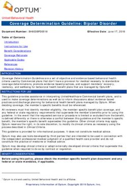 Coverage Determination Guideline: Bipolar Disorder - Provider Express