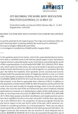 CFP: BECOMING THE WORK: BODY REIFICATION PRACTICES (GATINEAU, 21-22 MAY 21)