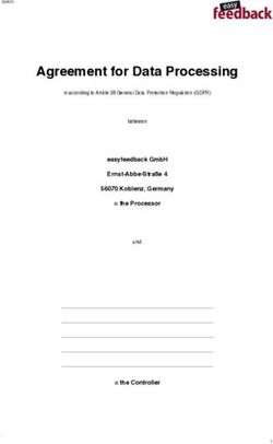 Agreement for Data Processing - easyfeedback GmbH Ernst-Abbe-Straße 4 56070 Koblenz, Germany = the Processor - = the Controller
