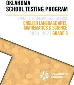 OKLAHOMA SCHOOL TESTING PROGRAM - ENGLISH LANGUAGE ARTS, MATHEMATICS & SCIENCE 2020-2021 GRADE 8 - Cognia Help and Support